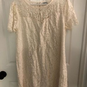 Cream lace dress